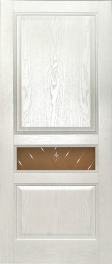 Готика Дворецкий белый ясень -узкое стекло
