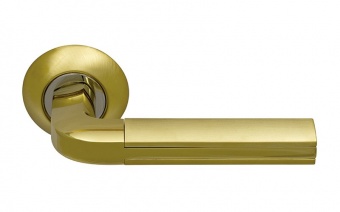 Дверная ручка SILLUR 96 S.GOLD/P.GOLD